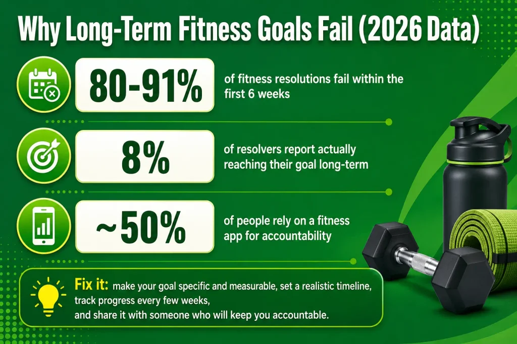 Common Reasons Long-Term Fitness Goals Fail