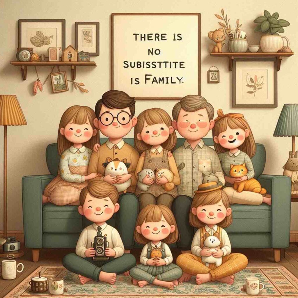 no substitute for family