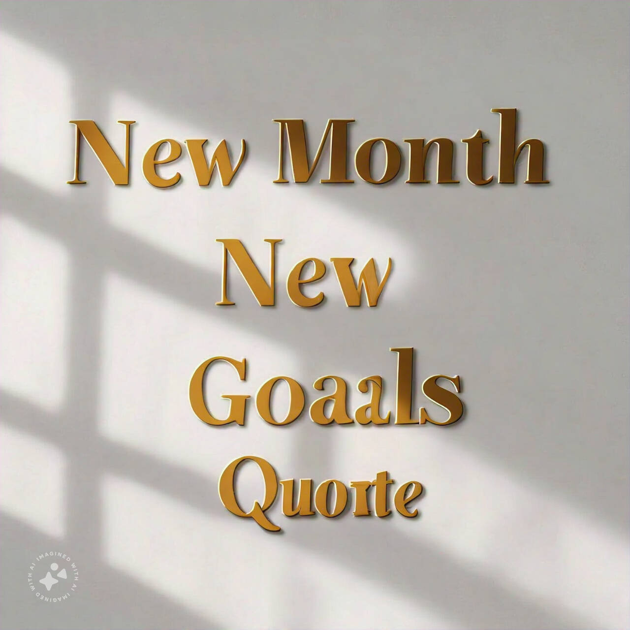 New Month New Goals Quote