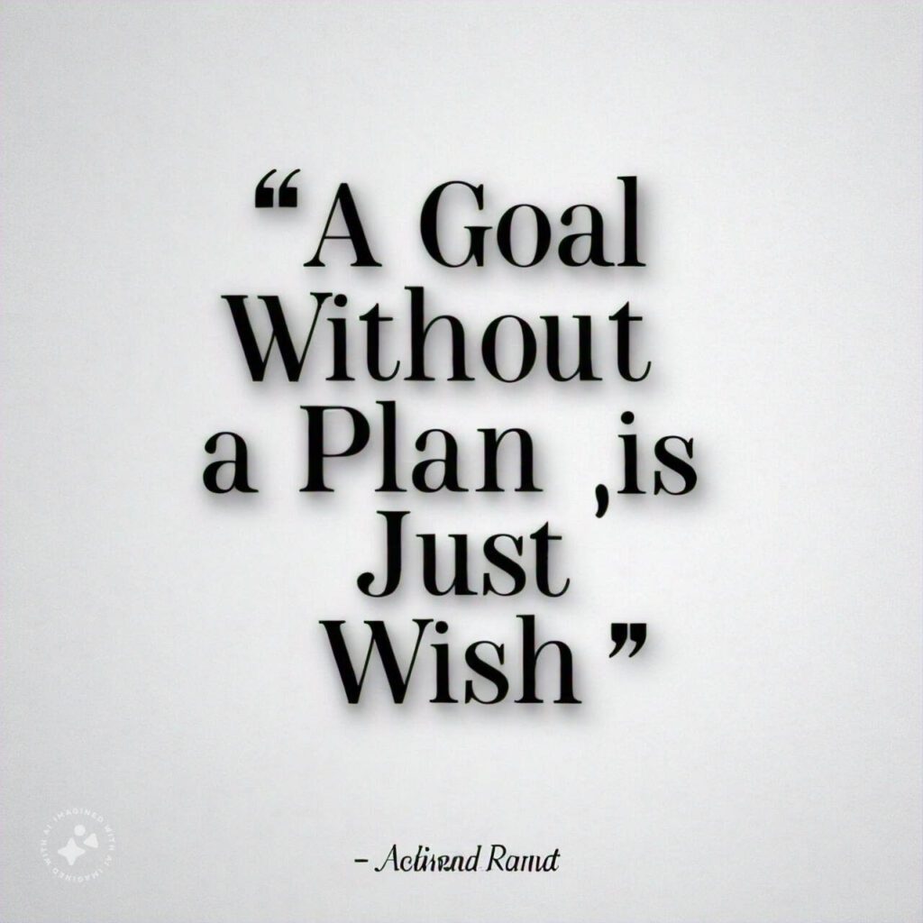 A Goal Without a Plan is Just a Wish Quote