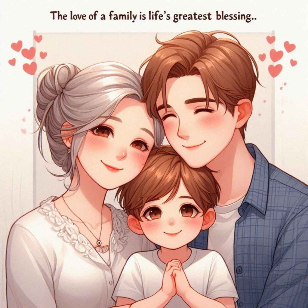 "The love of a family is life's greatest blessing." - Eva Burrows