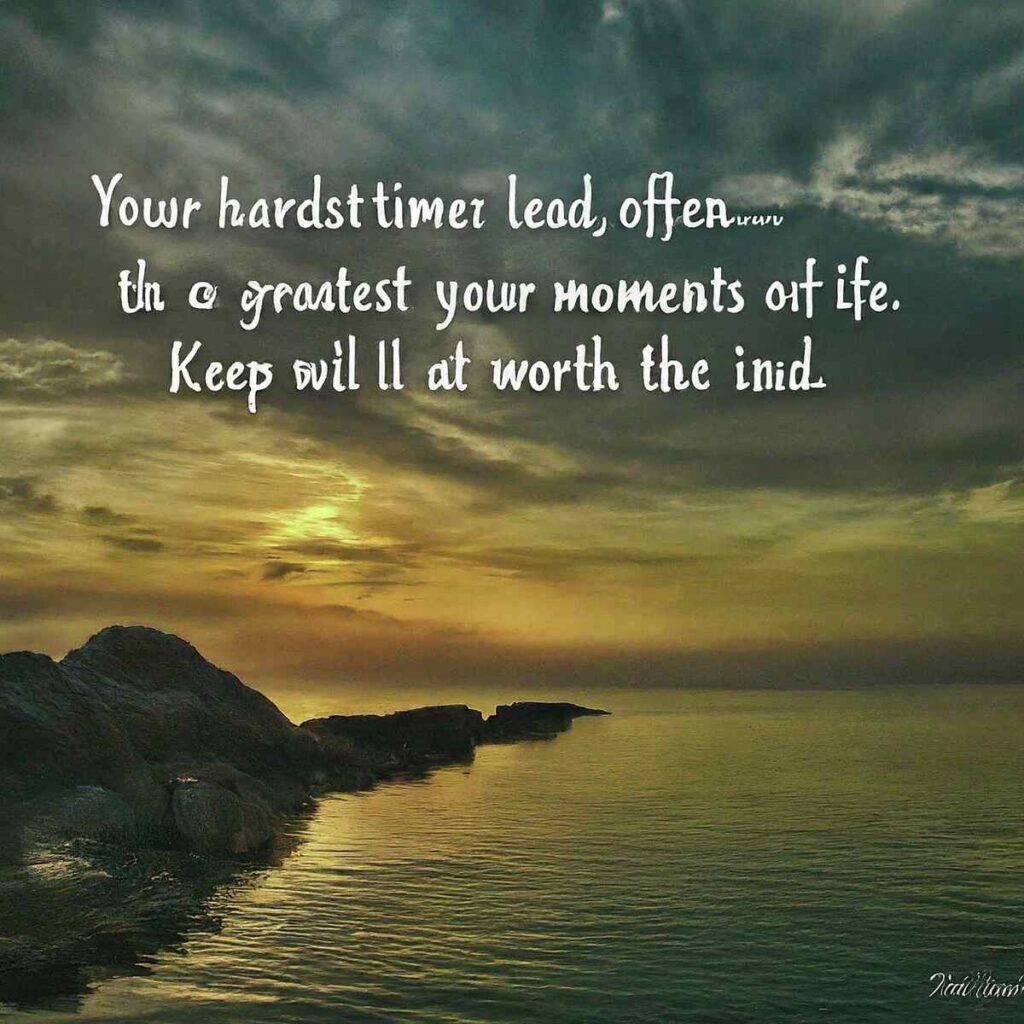 "Your hardest times often lead to the greatest moments of your life. Keep the faith. It will all be worth it in the end." — Dr. Yasir Qadhi