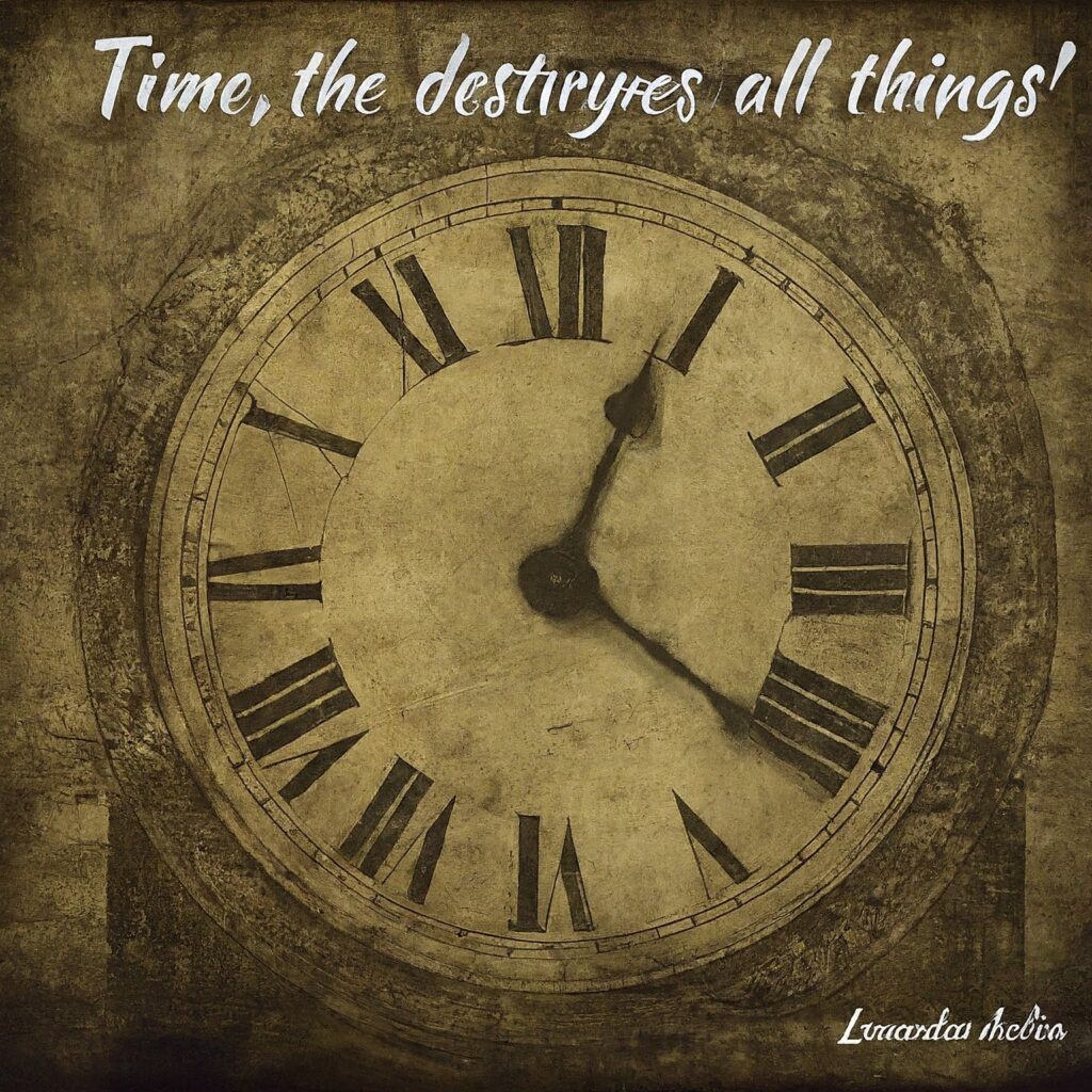  "Time, the destroyer of all things." — Leonardo da Vinci