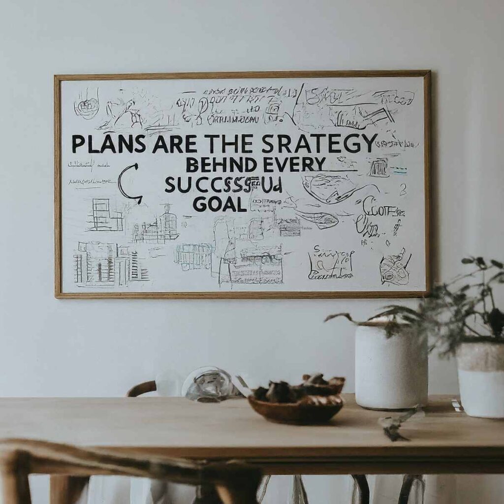 "Plans are the strategy behind every successful goal." – Aaron Ross