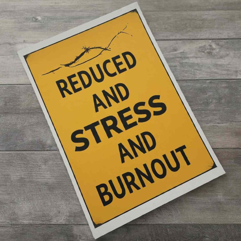 Reduced Stress and Burnout