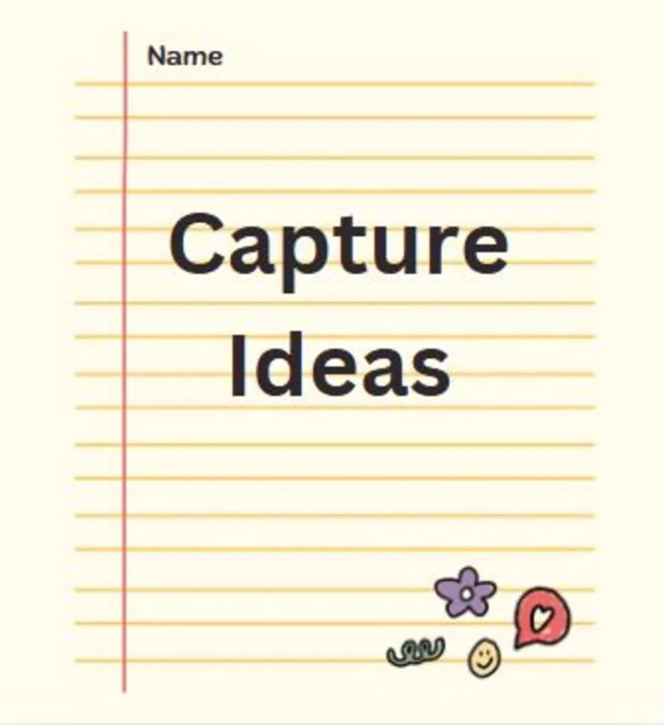 Capture ideas