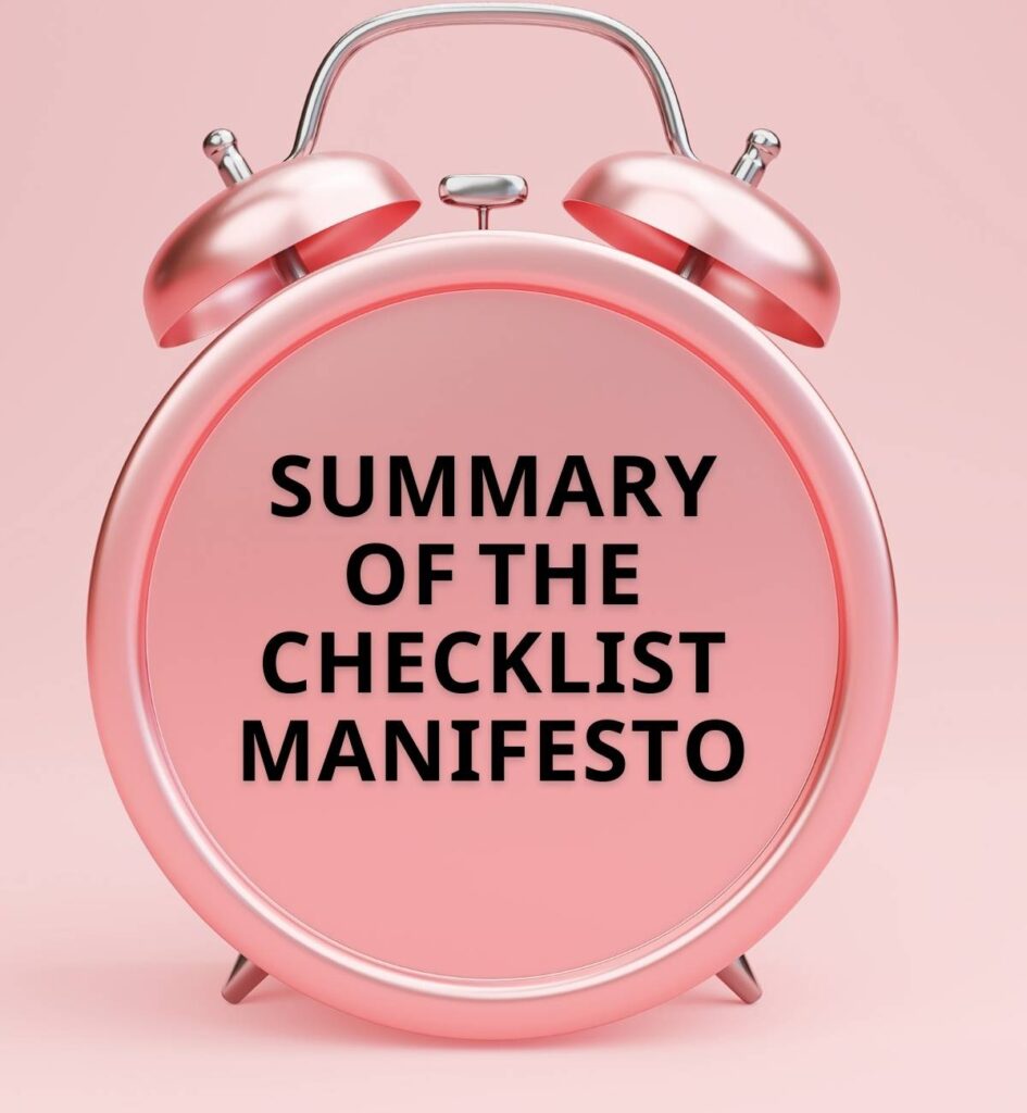 Summary of The Checklist Manifesto