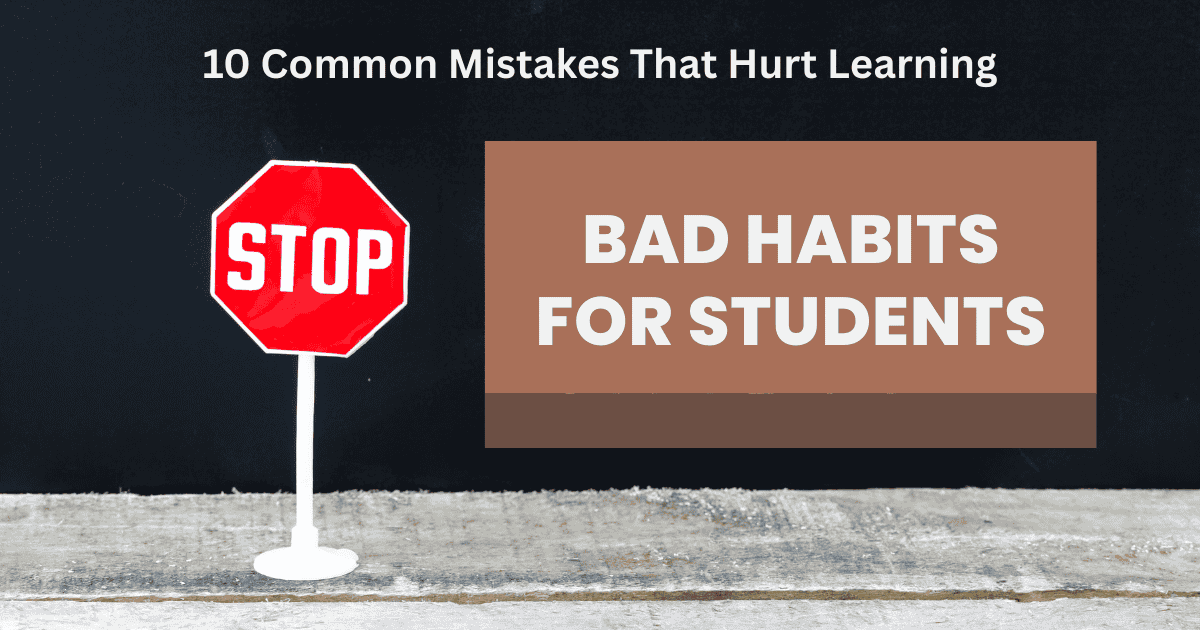 Bad habits for students